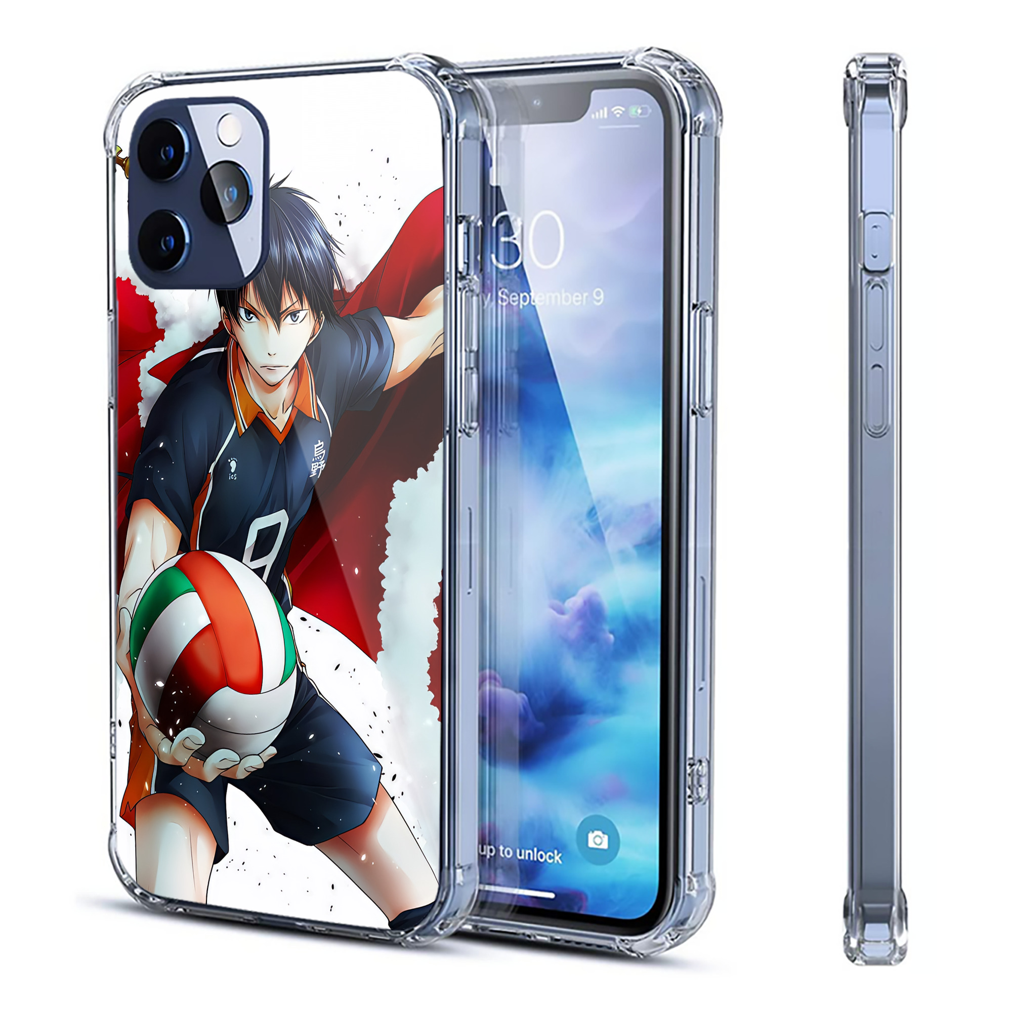 （画像用） ハイキュー!! Haikyu!! 【iPhone 12シリーズ対応】透明スマホケース（クリアソフトケース）